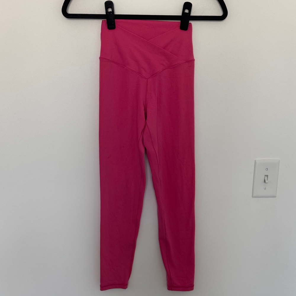 Aerie Offline Real Me 7/8 Leggings, Vibrant Pink - Size S